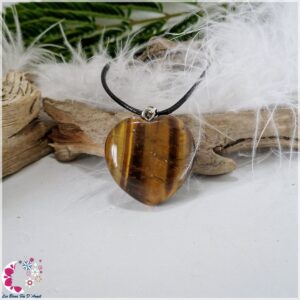 Pendentifs Cœur-Œil de Tigre